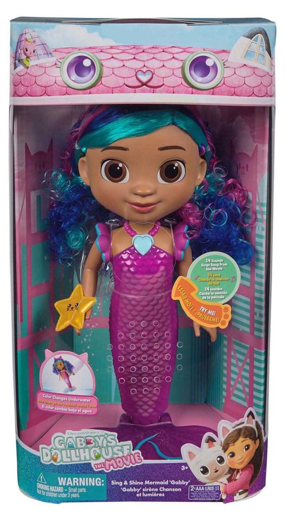 Gabby's Dollhouse GDH OTH Movie Feature Mermaid Doll GML, Obrázok produktu 