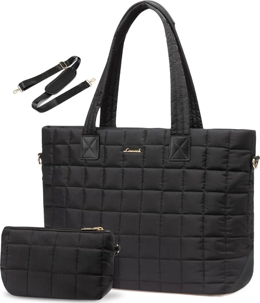 Borsa per computer portatile Ladies 17 Inch Black Business Uni Office Handbag