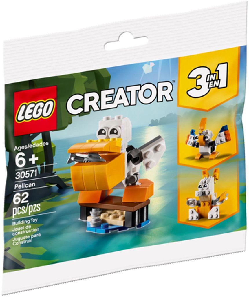 LEGO Creator 3-in-1 Pelican 30571, Bausatz, 6 Jahr(e), Kunststoff, 52 Stück(e)
