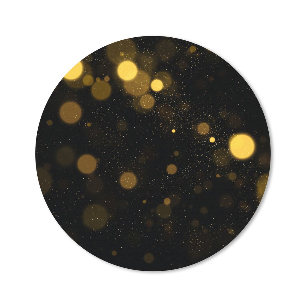 MuchoWow Mauspad Mousepad Gold - Abstrakt - Luxus - Schwarz 50x50 cm - Mousepads - Maus Mat - Pad - Mausunterlage - Vinyl