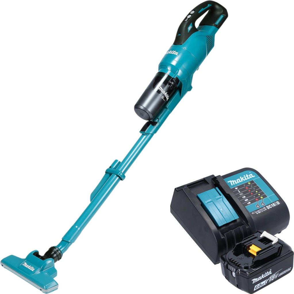 Makita DCL 286 FSG Akku Staubsauger 18 V 0,25 l Brushless + 1x Akku 6,0 Ah + Ladegerät