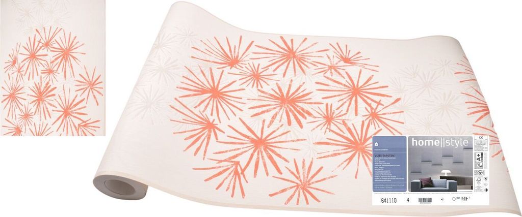 12 Rollen Rasch 641110 Vlies-Tapete 0,53 x 10,05m