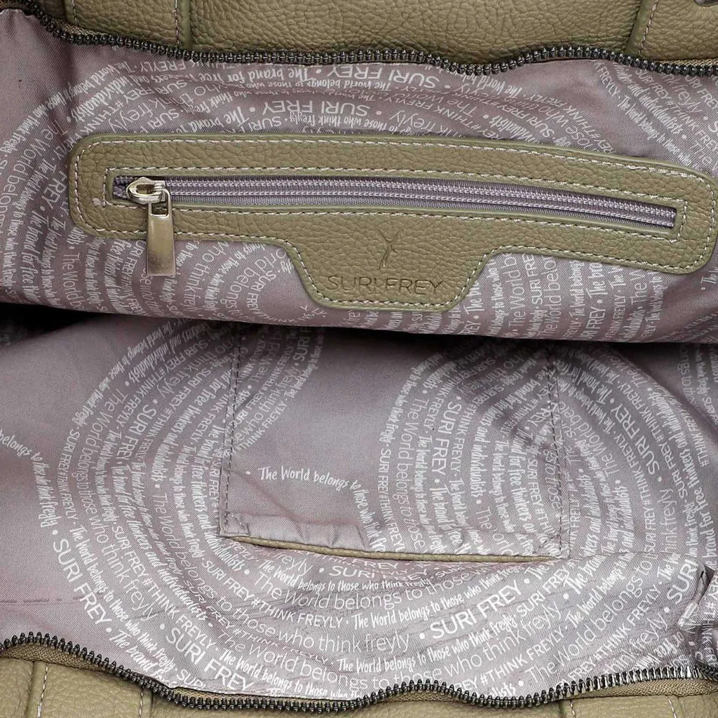 SURI FREY Debby Borsa Shopper Grande Khaki: Praticità e Stile - 5