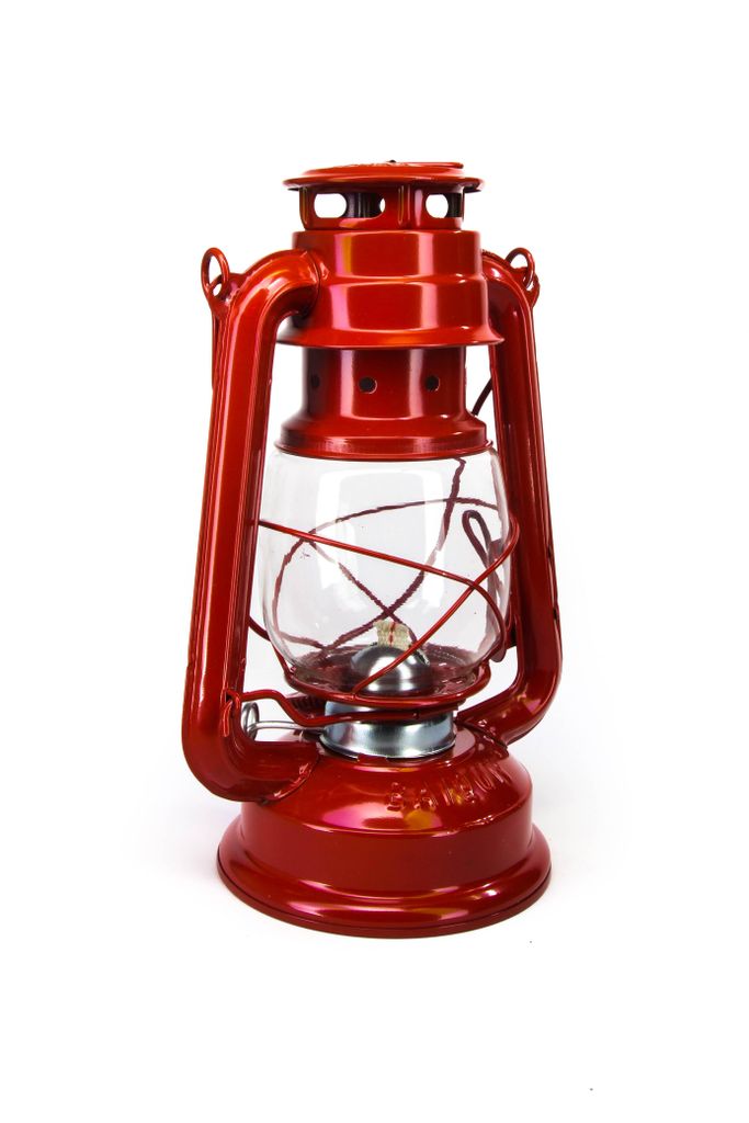 Petroleum Sturmlampe 30 cm rot Sturmlaterne Laterne Lampe