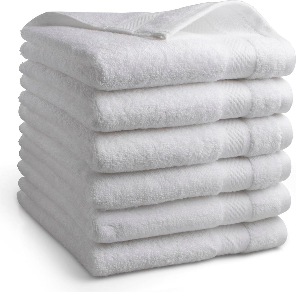 DoubleDry Premium Handtücher Set - 6 Stück 50 X 100 cm Baumwolle - 500 g/m² - Weich & Saugstark - Handtuch Badetuch badehandtücher für Bad und...