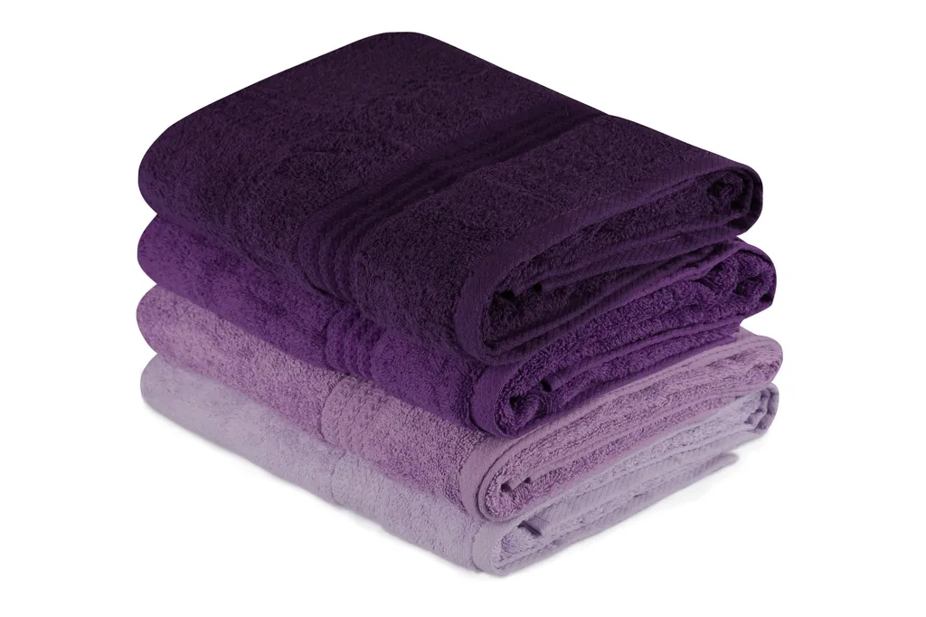 Set 4 Asciugamani Bagno 100% Cotone 500g/m² | Lusso Artigianale 70x140