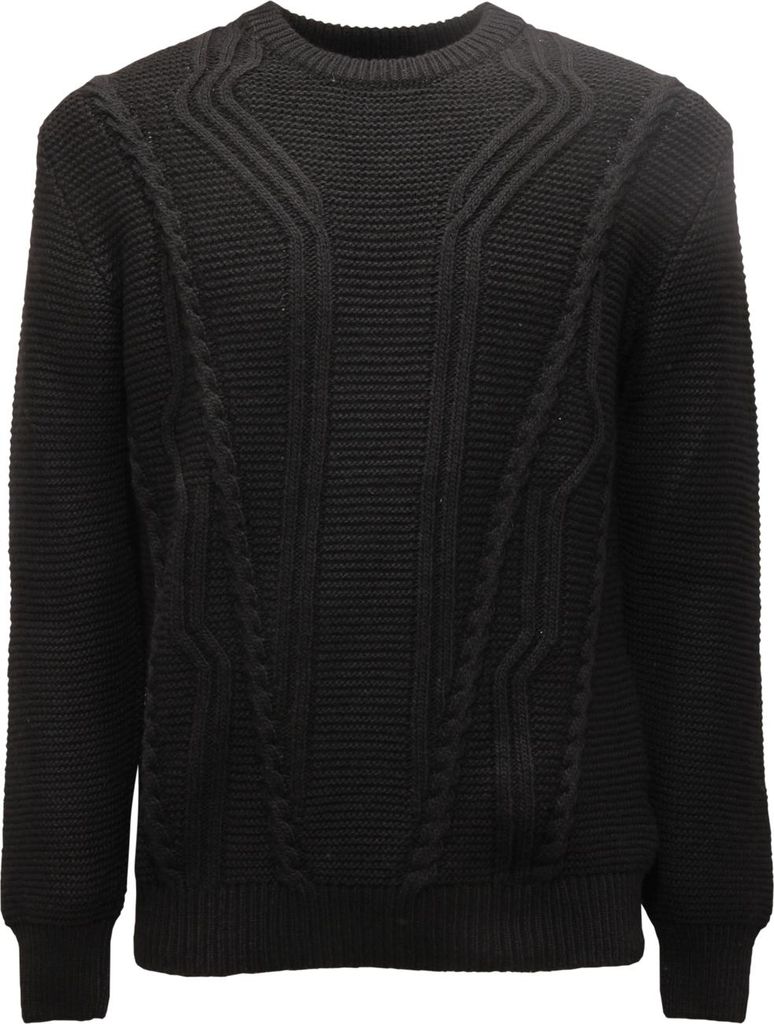 6146AR maglione uomo IMPERIAL man wool blend sweater black