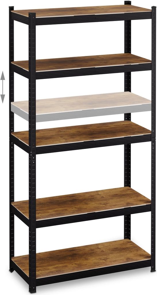 Scaffale Metallo Garage 180x120x60 Scaffale A Innesto Per Carichi Pesanti 180x120x60 Cm, Capacità 1375 Kg, Blu, Per Magazzino, Cantina O Officina Scaffale Industriale Blu - Foto 8