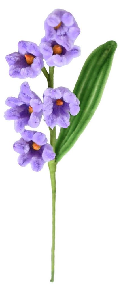 Pfeifenreinigerblume, handgefertigt, weich, flauschig, handgedreht, künstliche Blume, Heimdekoration, Fotorequisite
