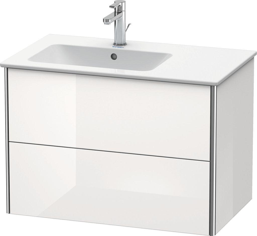 Duravit XSquare Waschtischunterbau wandhängend, 2 Schubkästen, Becken links, 810x560x478mm, XS417609292