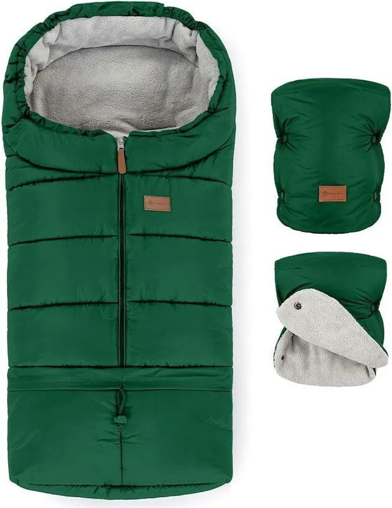 Chancelière Jibot 3in1 Imperméable et Gants Jasie Juicy Green Grand Froid