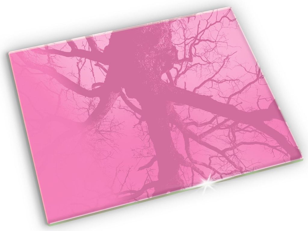 Untersetzer für Grabkerze Motiv Grabstein Gummifüße - 52x40 cm - Rosa Farbe