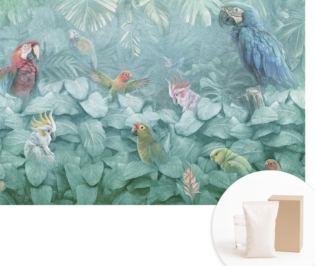 Fototapete - Wandbilder für Wohnzimmer - 104x70 cm - Dekorative Wandfolie - Modernes Design für Wanddekoration - Tapeten für Innenräume - Exoti...