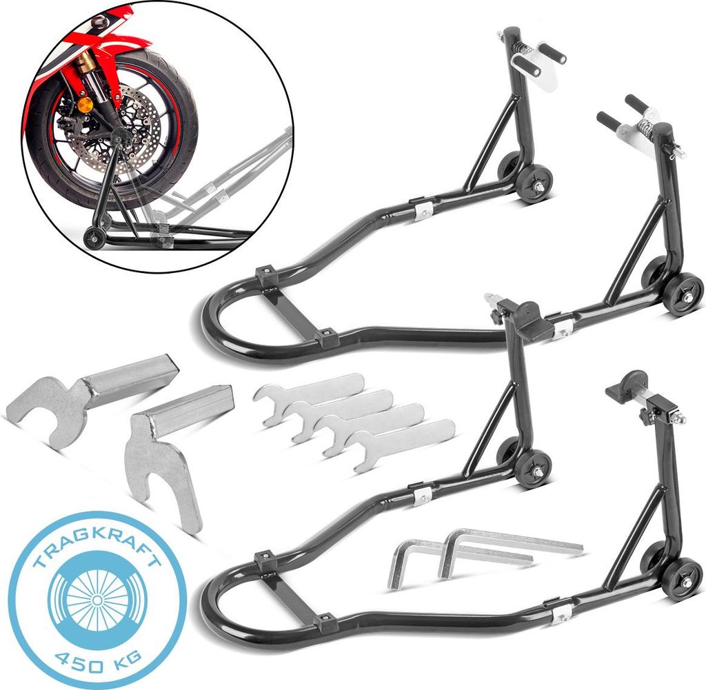 STAHLWERK cavalletto per montaggio moto con capacità di Immagine del prodotto 