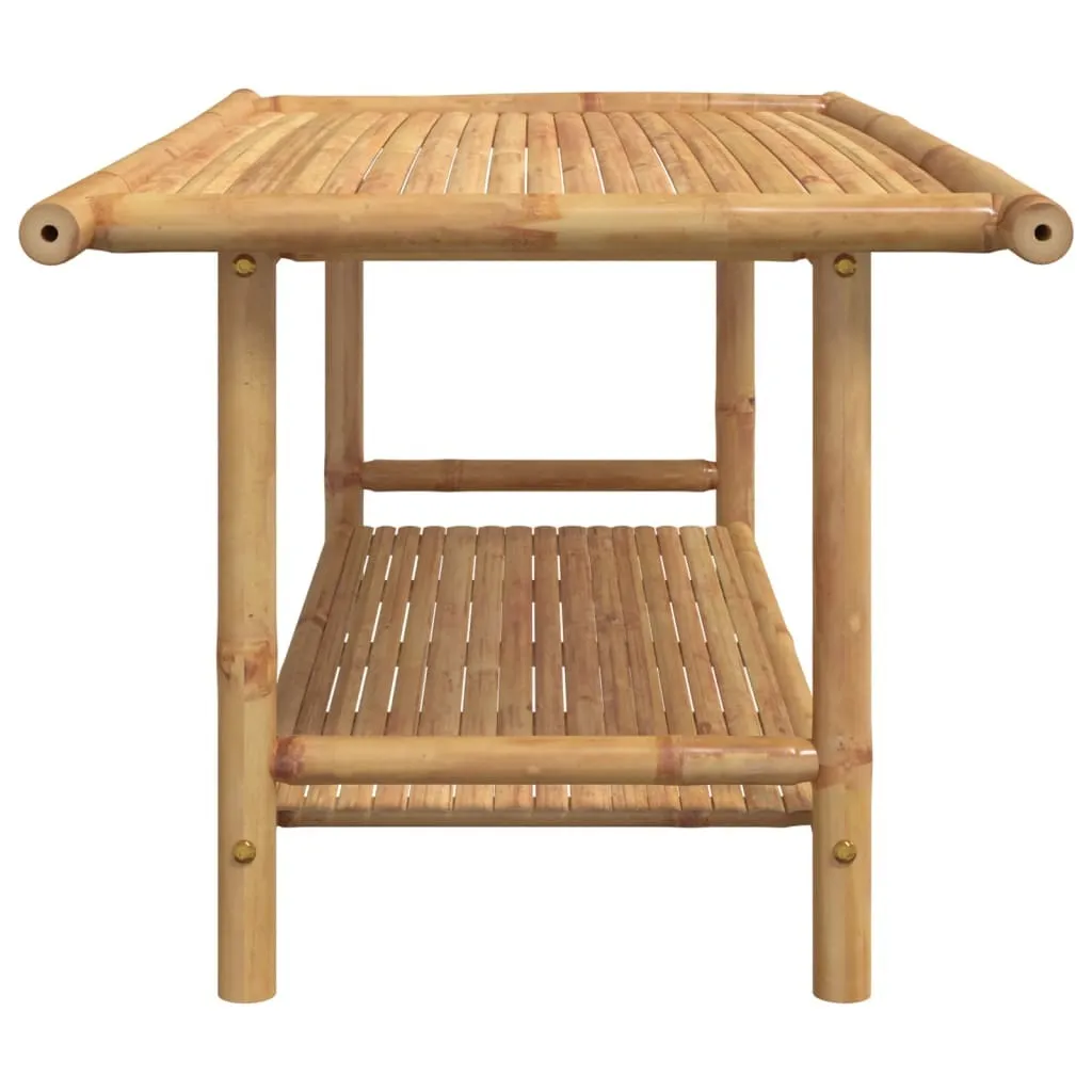 Table basse bambou 110x55 cm avec finition artisanale résistante