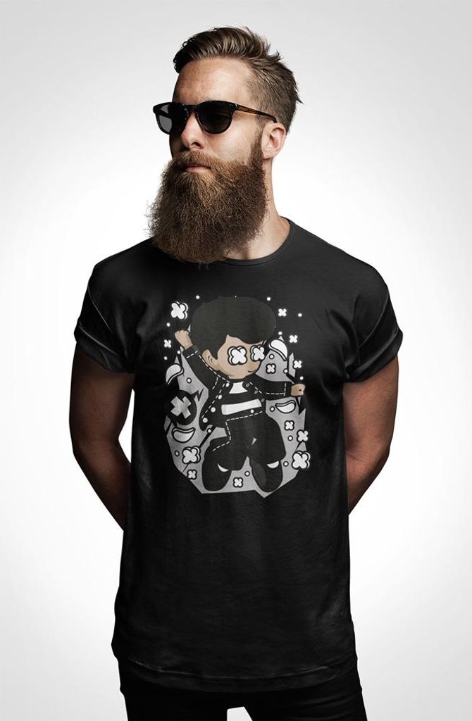 D&B Uni Polo PC00040 Elvis Schwarz-Größe 5XL