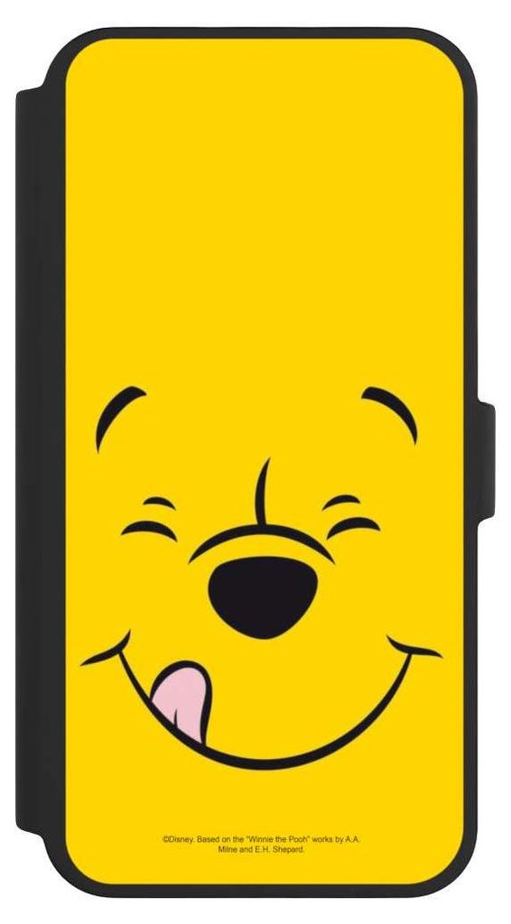 NIVOCASE Klapphülle für Apple iPhone 16 Pro Max Handyhülle aus Kunst Leder NIVOflip schwarz Disney Offizielles Lizenzprodukt Winnie Puuh