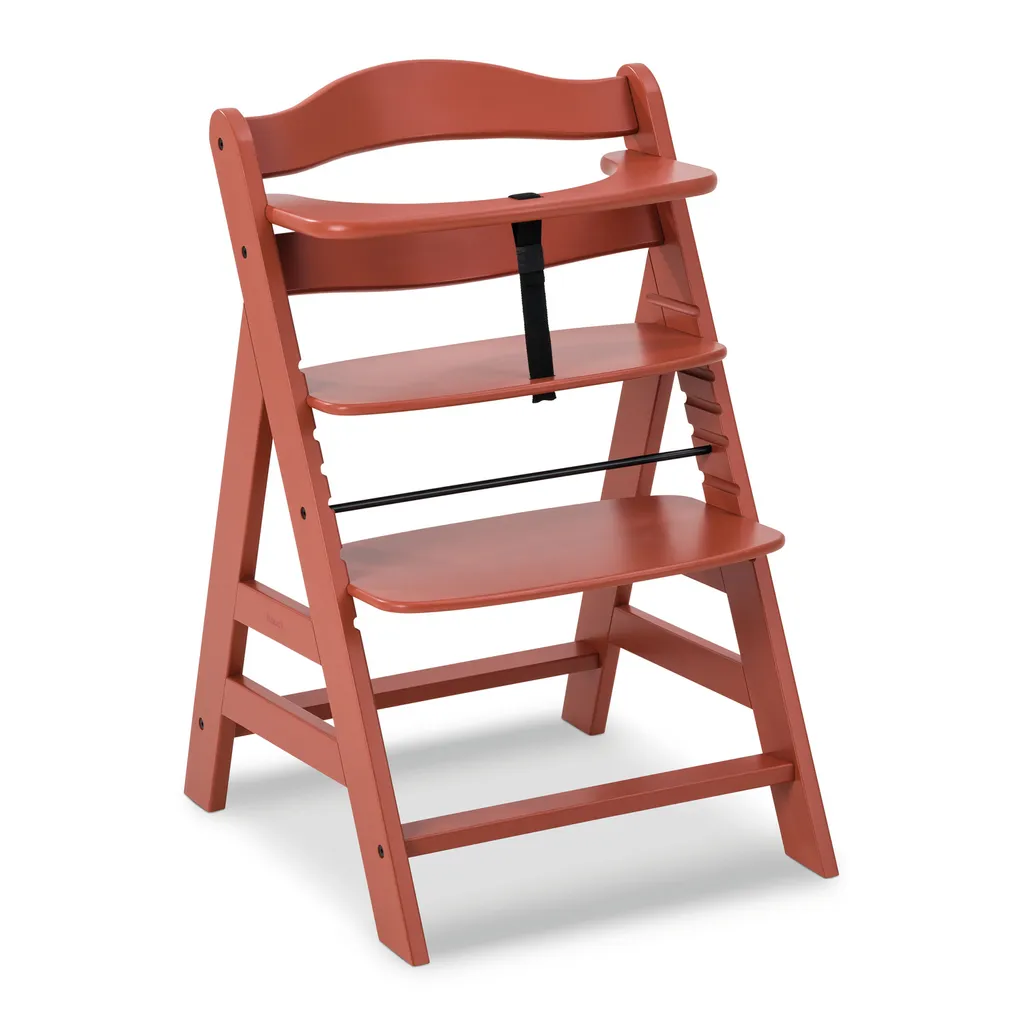 Hauck Alpha+ Seggiolone Legno Marrone Evolutivo - Sicurezza 90kg