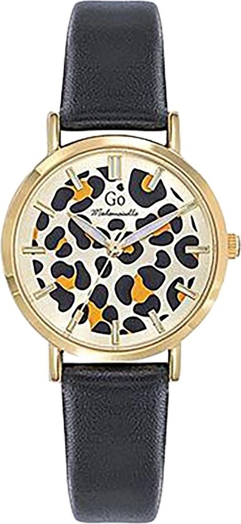 Girl Only Damen Quarz Uhr mit Lederarmband Mademoiselle Leo Muster UGO699638