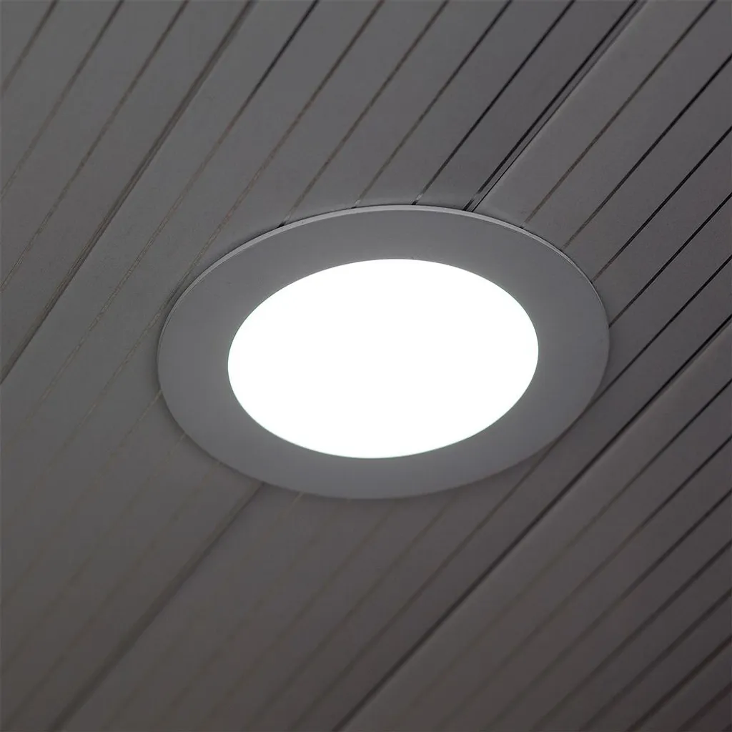 Panneau LED rond miniature série Premium IP20 blanc 12W 1160lm 2700K