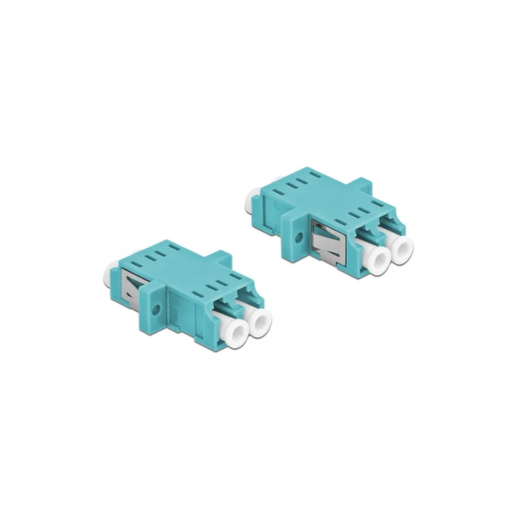 Set 2x Accoppiatore LC-LC Fibra Ottica DeLOCK 86536 - OM3 Multimodale