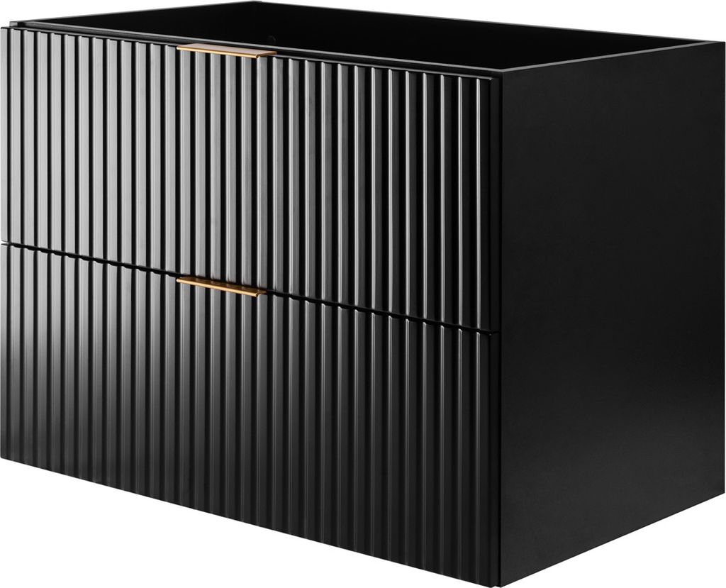 Rodan | Koupelnová Skříňka 80 cm | Černý mat | Š/V/D Obrázek produktu 