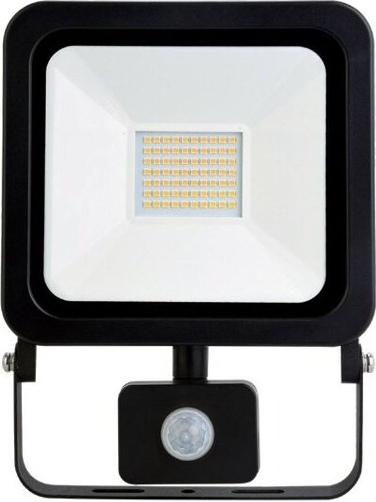 LED PHOTON IP65 Scheinwerfer PIR Fluter Strahler Flutlicht 100W mit Bewegungsmelder 4000K 8000lm Neutralweiß IP65 Wasserdicht Außenstrahler
