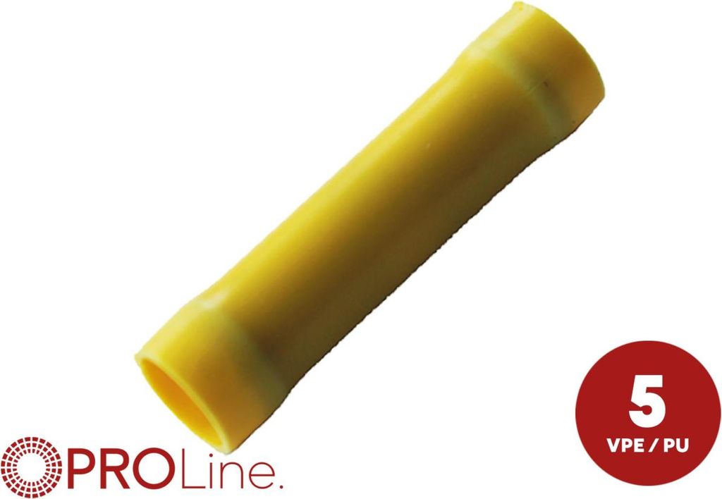 Stoßverbinder 4,0mm²-6,0 mm² gelb 5 Stück