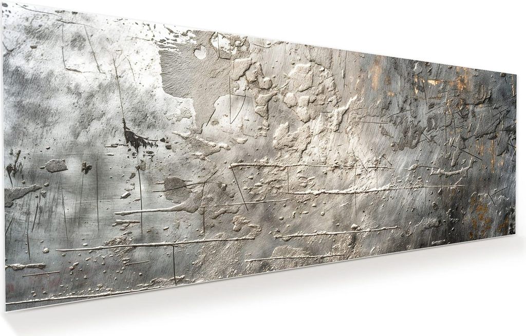 Glasbild 100x40cm in XXL für Wohnzimmer, Schlafzimmer Motiv Texturierte Oberfläche