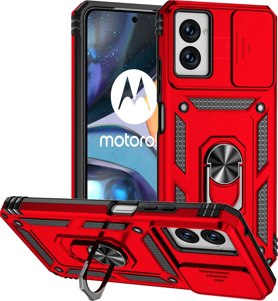 Custodia Motorola Moto G Power 2024 Rossa Premium Design Armor