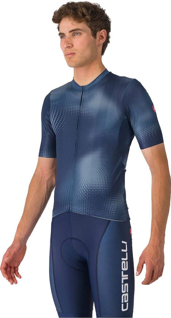 Castelli Vortice Kurzarm-radtrikot Blau M Herren Blau M