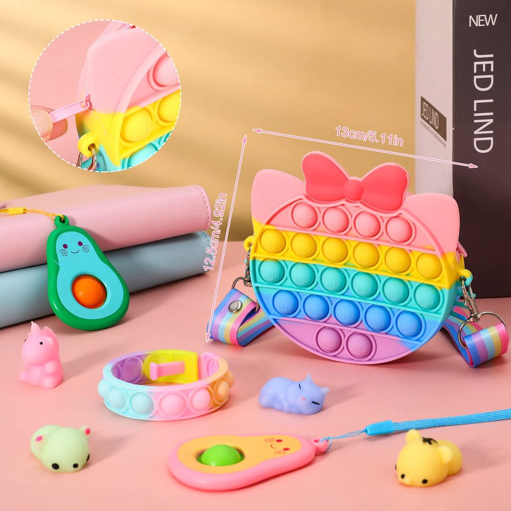 Poppet Fidget It Bubble Toy Stressabbau Autismus SEN ADHS Spielzeug Geschenk Set 