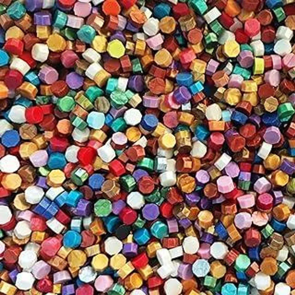 500 Perle Ceralacca Ottagonale - Sigilli Vintage Professionali per Inviti