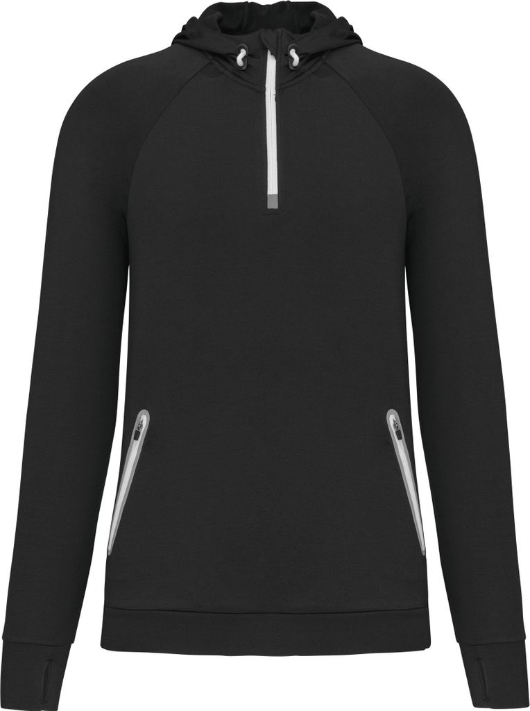 PROACT Kapuzen-Sweatshirt 1/4 Sport-Reißverschluss Uni