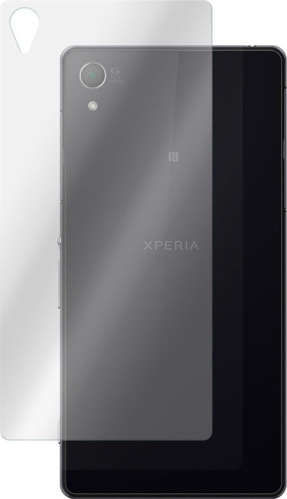 2er-Pack PhoneNatic Glas-Folie Rückseite klar kompatibel mit Sony Xperia Z3 - Panzerglas für Xperia Z3
