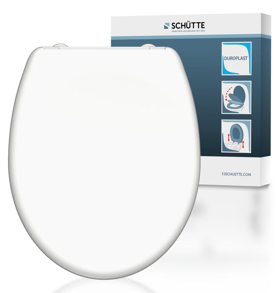Sedile WC WHITE, sedile per WC in Duroplast con meccanismo Immagine del prodotto 
