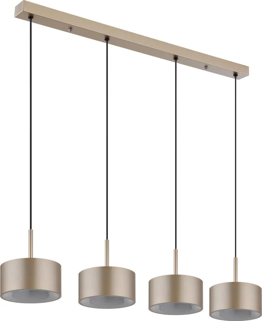 Suspension LED Champagne 150 cm en Métal - Éclairage Design et Épuré