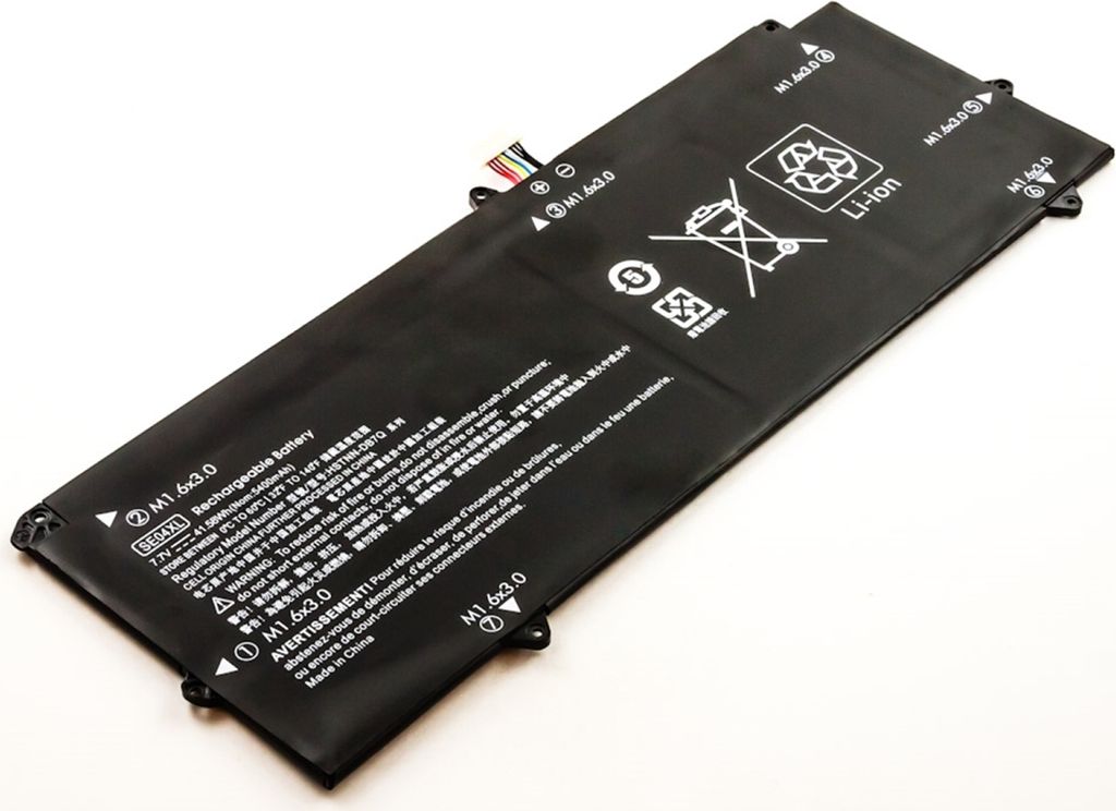Akku für HP Pro X2 612 G2 (1DT69AW) Li-Pol 7,7 Volt 5300 mAh schwarz.