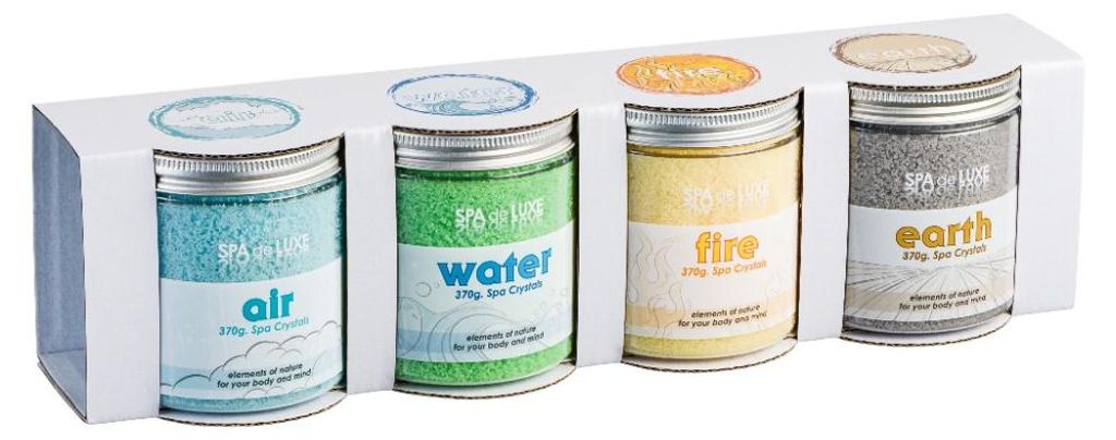 AquaFinesse Badesalz Set 4-in-1 Meersalz Für Whirlpool Und Produktbild 