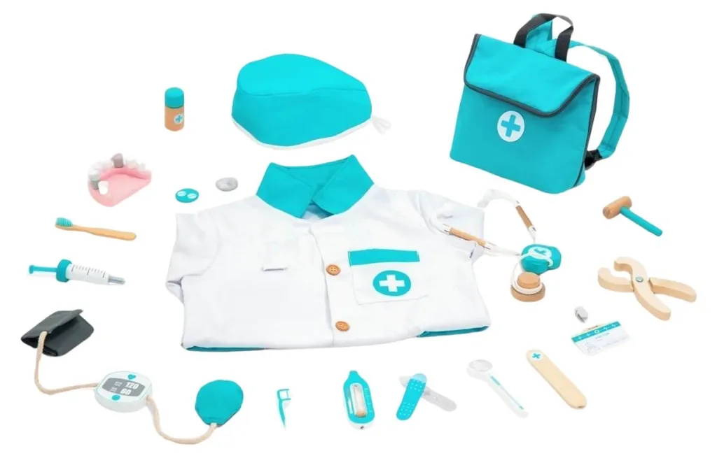 Mallette de docteur enfant : dédramatiser les soins avec ce kit bois 20pcs