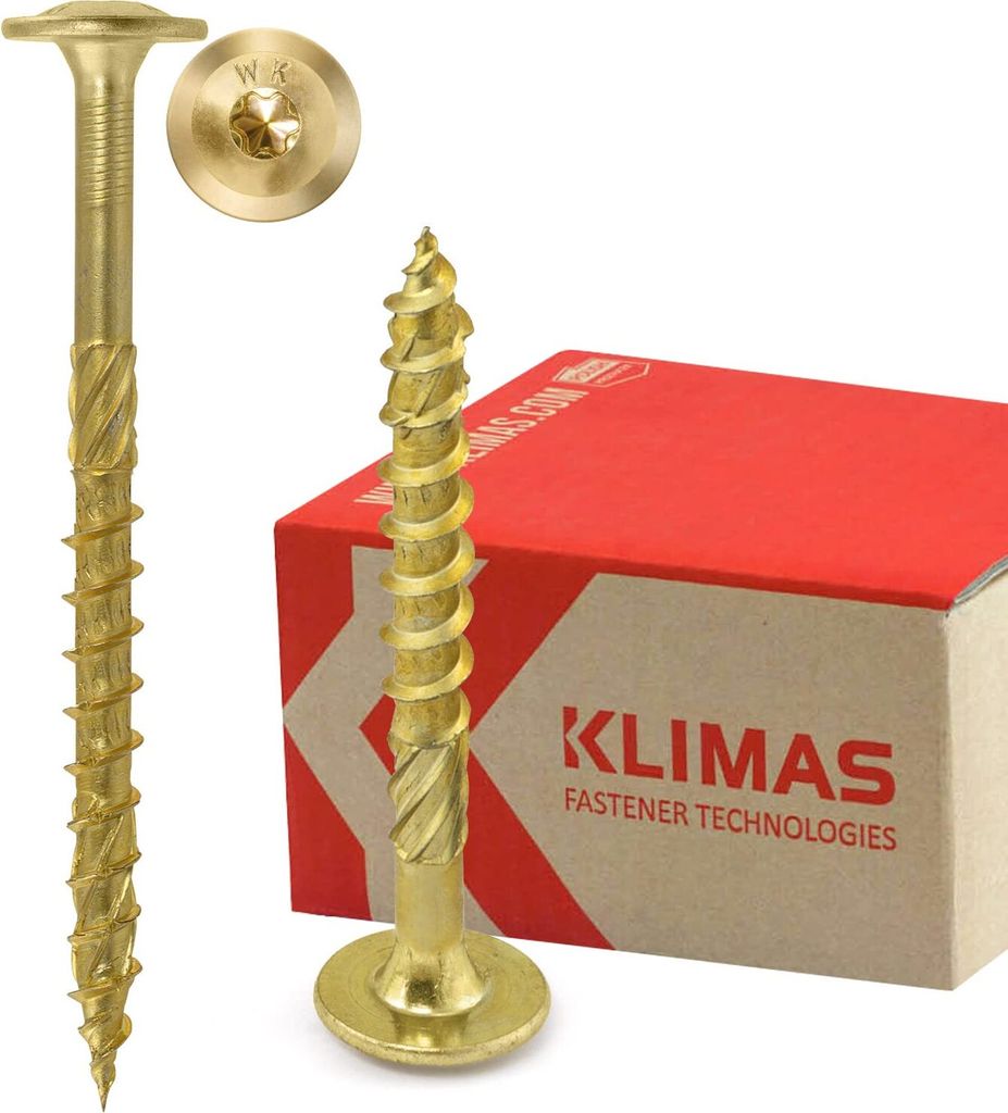 A product shot of screws and their packaging.