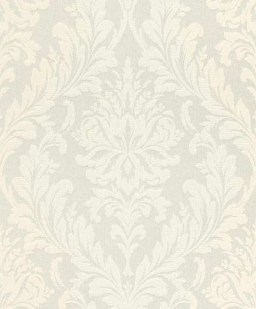 Casa Padrino Barock Textiltapete Weiß 10,05 x 0,53 m - Wohnzimmer Tapete - Deko Accessoires im Barockstil