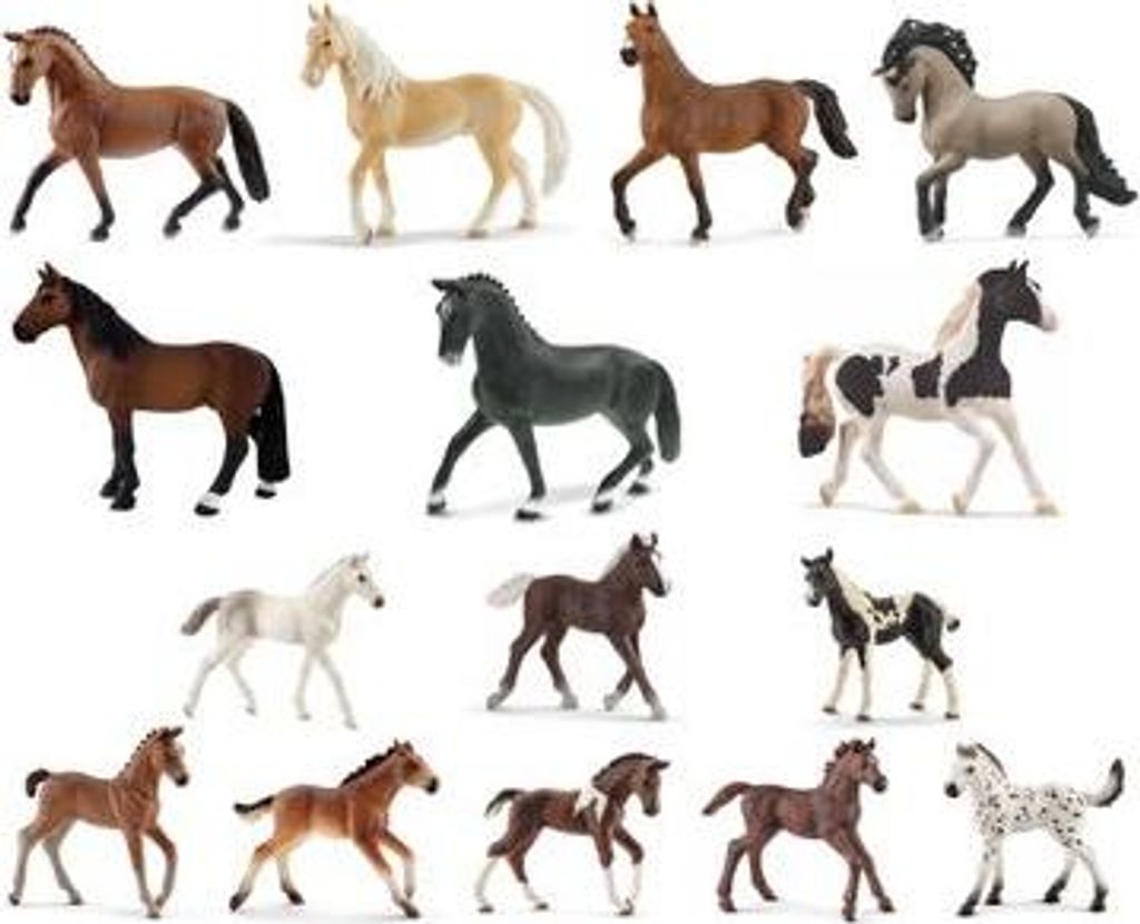Schleich - Tierfiguren - Pferde-Set mit 15 Pferden Produktbild 
