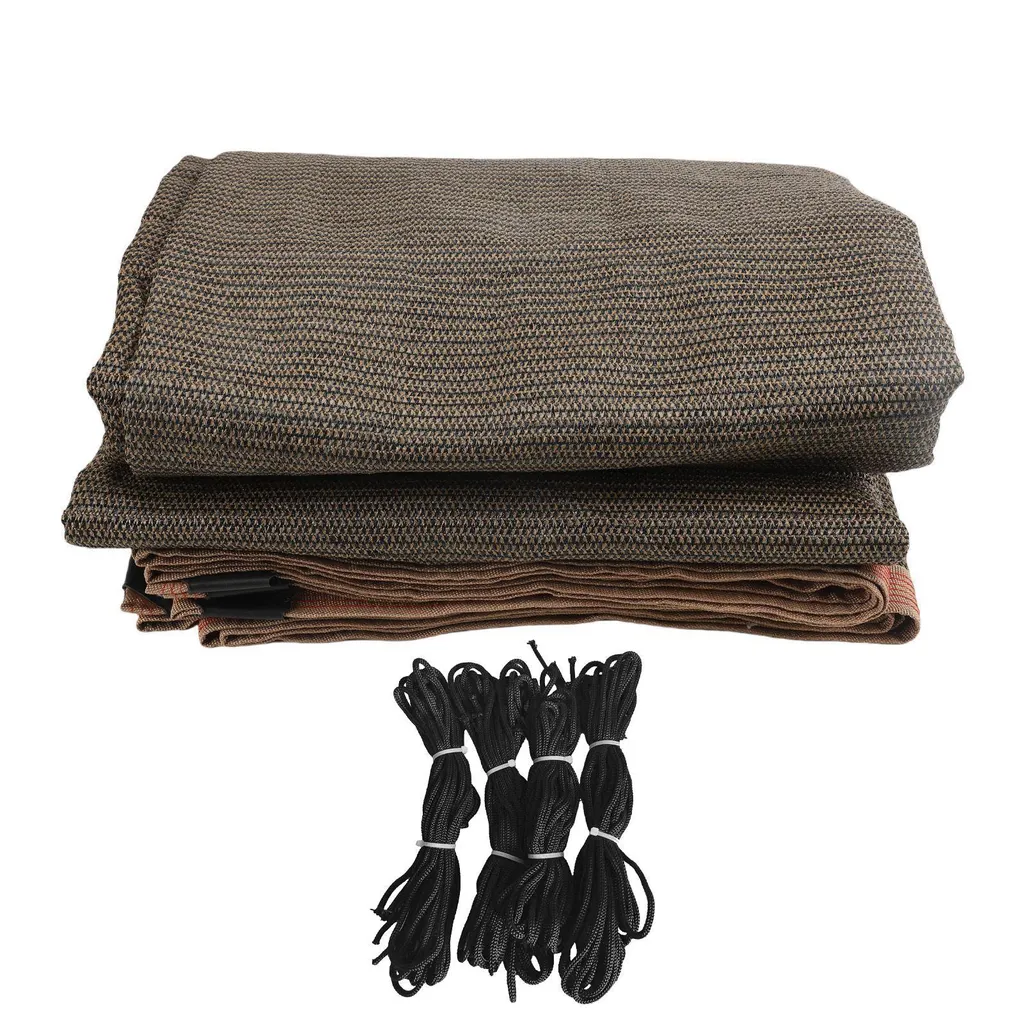 Voile solaire en polyéthylène haute densité 3x4m brun café ultra résistant