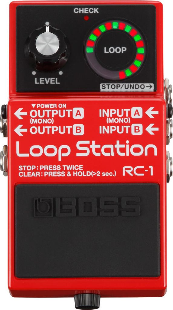 Boss RC-1 Loop Station mit 12 Minuten Stereo-Aufnahmezeit und Speicherfunktion