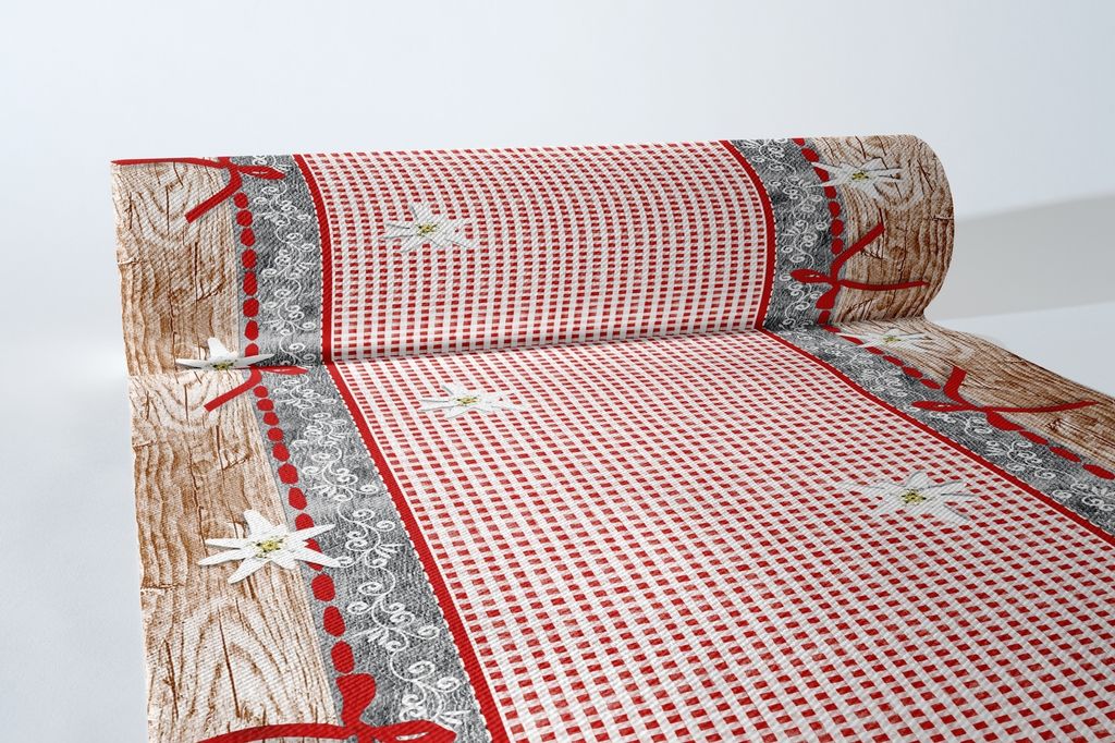 Airlaid Tischläufer Almblick, 40 cm x 24 m , 1 Stück - Mank Produktbild 
