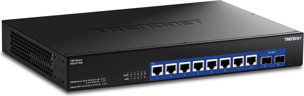 Switch réseau pour NAS et montage vidéo - TRENDnet 10 ports 10G rapide