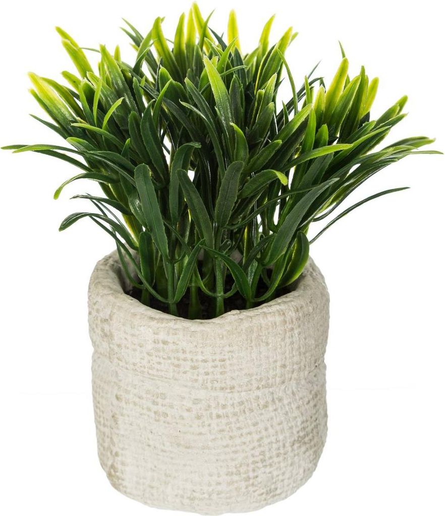 Künstliche pflanze zementtopf h14cm - Atmosphera créateur d'intérieur