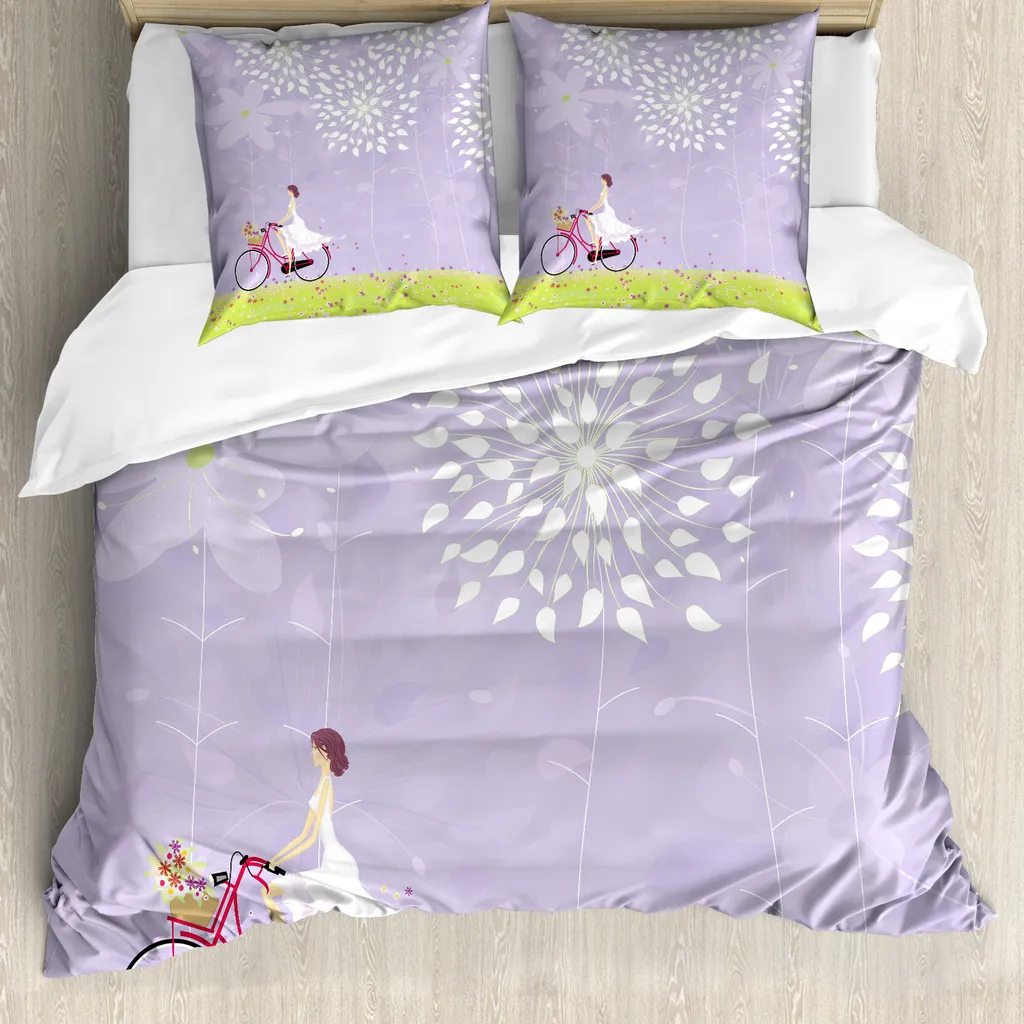 Copripiumino Antiacaro Ragazza Windy ABAKUHAUS - Protezione Allergie 155x220