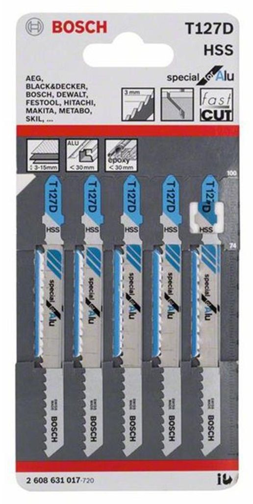 Bosch 2 608 631 017, Pílový kotúč, Potrubie, Profil, Plech Obrázok produktu 